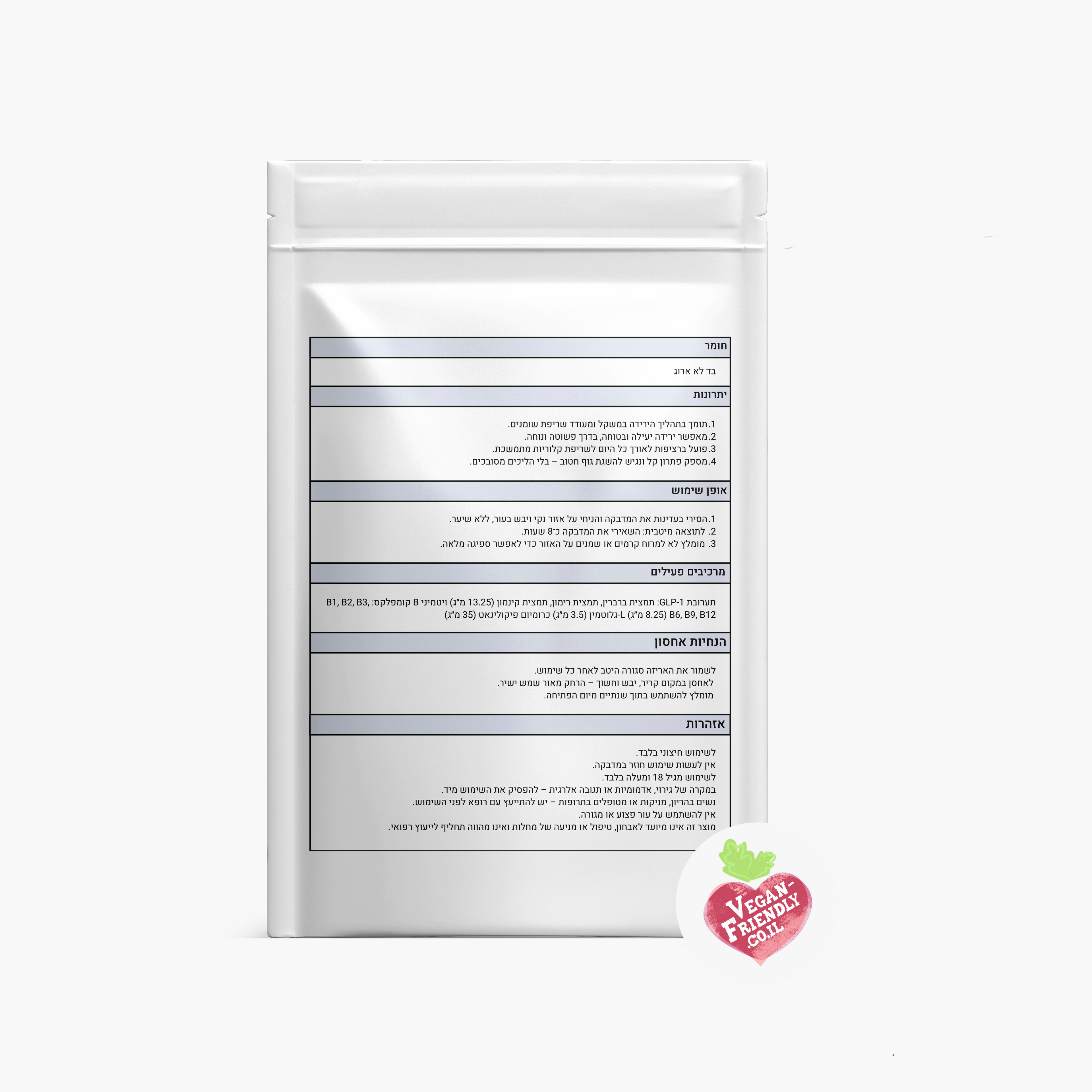 מדבקות לקלילות והורדת נפיחות בבטן